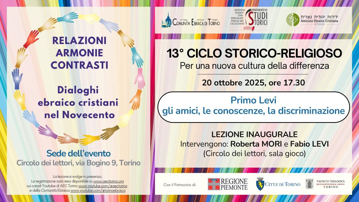 Ciclo storico religioso 2024-2025 lezione 1 