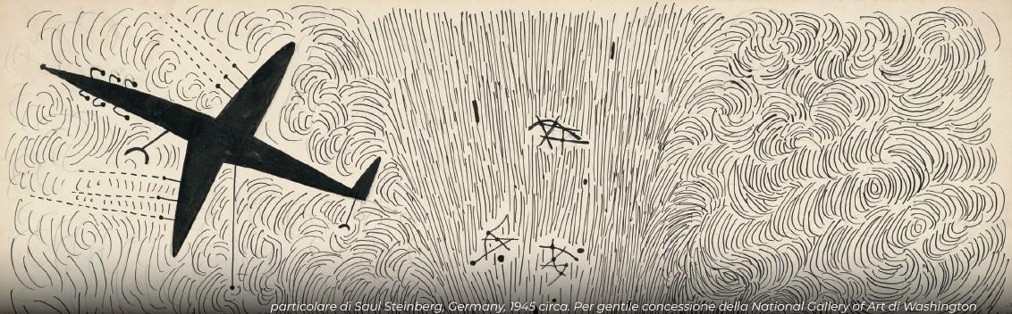 Particolare di Saul Steinberg, Germany, 1945 circa. Per gentile concessione della National Gallery of Art di Washington