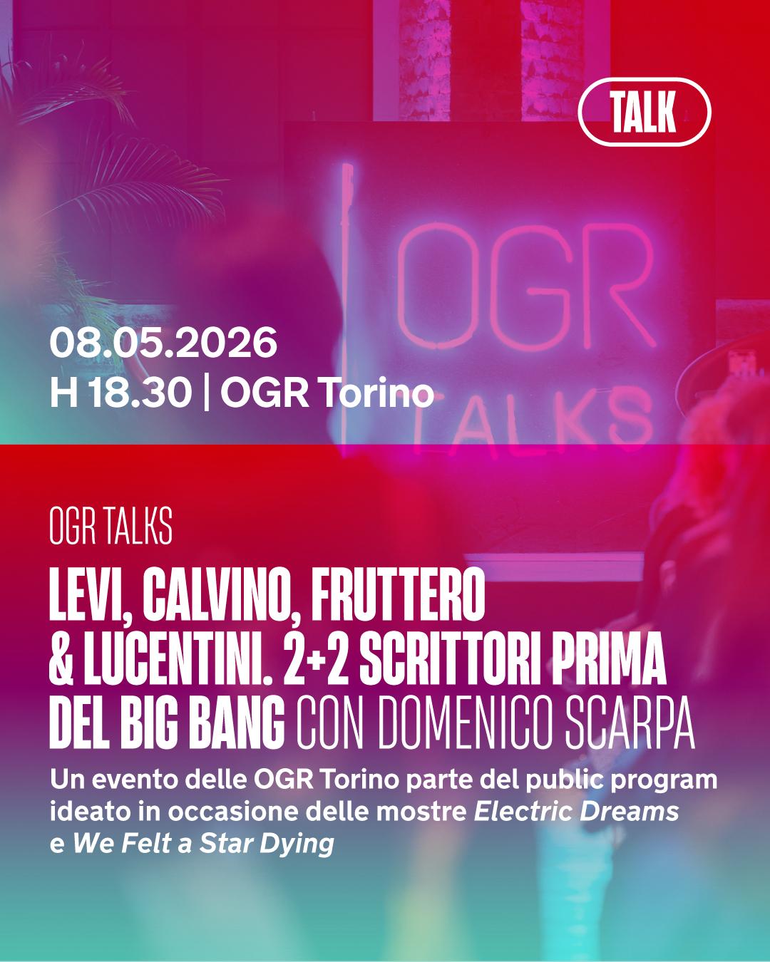 Locandina OGR Talks con Domenico Scarpa