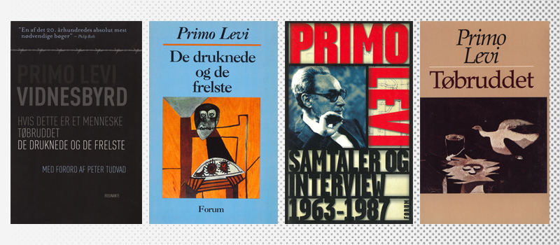 Edizioni in danese della "Trilogia" (2012), de I sommersi e i salvati (1992), di Conversazioni e interviste (2003) e La tregua (1991)