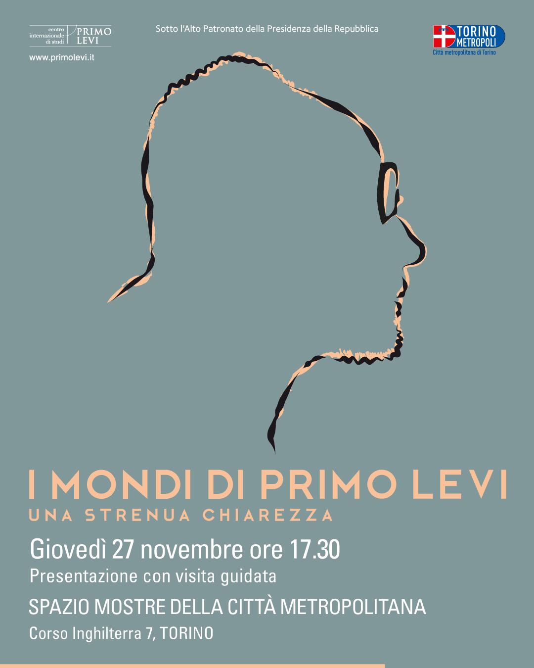 Locandina presentazione mostra I mondi di Primo Levi 