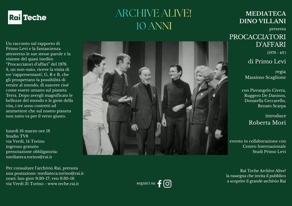 Locandina RAI Teche 16 marzo 2026