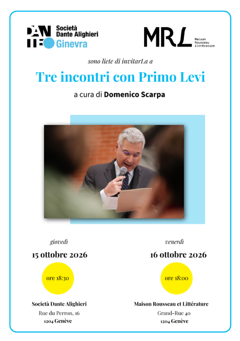 Tre incontri con Primo Levi 