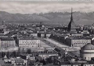 Veduta della città di Torino negli anni '40.