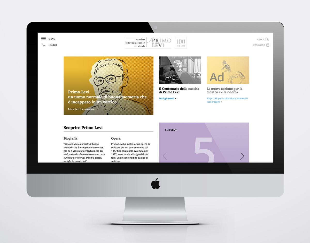 Sito del Centro Internazionale di Studi Primo Levi - home page