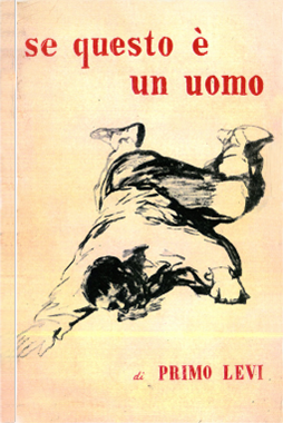 Copertina di "Se questo è un uomo", edizione 1947