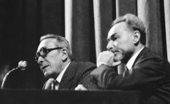 Primo Levi e Nuto Revelli, 10 novembre 1978. Copyright La Stampa