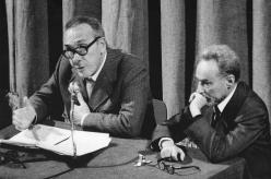 Primo Levi e Nuto Revelli, 10 novembre 1978. Copyright La Stampa