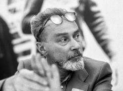 “Ritratto di Primo Levi” Festival dell'Unità, Milano, 1978 (copyright Alberto Calcinai)